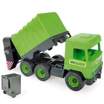 Middle Truck: Kukás autó 43cm zöld - Wader kép