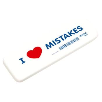 Milan: I love mistakes radír kép