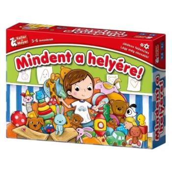Mindent a helyére oktató játék kép
