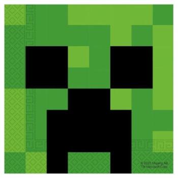 Minecraft: Creeper mintás szalvéta - 20 db kép