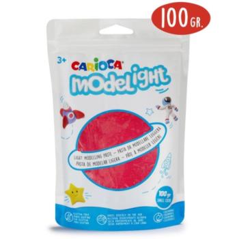 Modelight 100g-os piros gyurma - Carioca kép