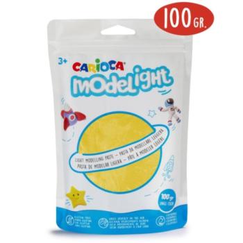 Modelight 100g-os sárga gyurma - Carioca kép