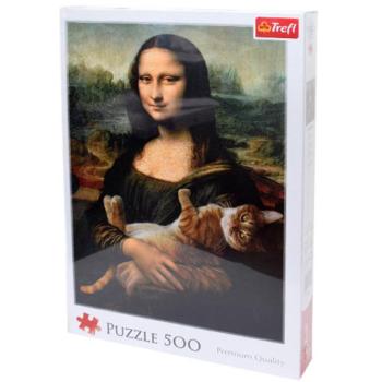 Mona Lisa és a doromboló macska 500 db-os puzzle - Trefl kép