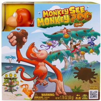 Monkey See, Monkey Poo: Majom kaki dobálós ügyességi társasjáték - Spin Master kép