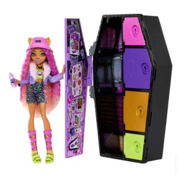 Monster High: Szörnyen jó rémköznapok - Clawdeen Wolf baba szett meglepetés kiegészítőkkel - Mattel kép