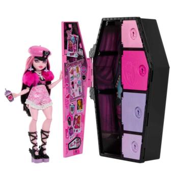 Monster High: Szörnyen jó rémköznapok - Draculaura baba szett meglepetés kiegészítőkkel - Mattel kép