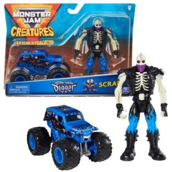 Monster Jam: Son-Uva Digger kisautó Scrap figurával kép