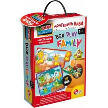 Montessori: Baby Box készségfejlesztő formaillesztő puzzle - Állatok kép