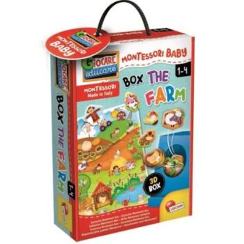 Montessori: Baby Box készségfejlesztő formaillesztő puzzle - Farm kép