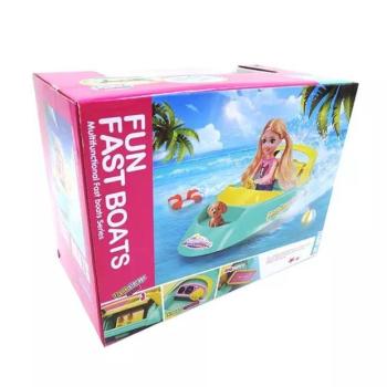 Motorcsónak szett babával - 9 db-os kép