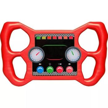 Műanyag versenykormány - piros kép