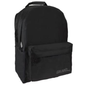 Must: Fekete Monochrome RipStop iskolatáska, hátizsák 32x17x42cm kép