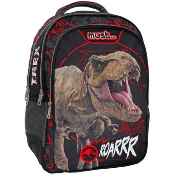 Must: Jurassic World T-rex lekerekített ergonomikus iskolatáska 33x18x43cm kép