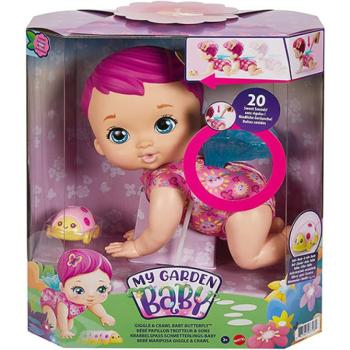 My Garden Baby: Édi-Bébi kúszó-mászó pillangó baba 30cm - Mattel kép