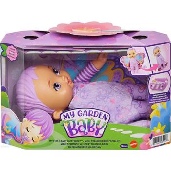 My Garden Baby: Édi-Bébi ölelnivaló lila pillangó baba 23cm - Mattel kép