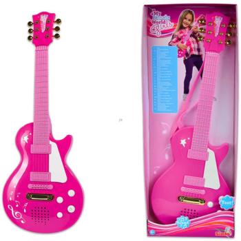 My Music World: Pink rockgitár kép