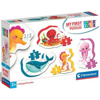 MyFirst Puzzle: 4 az 1-ben víz alatti állatok Supercolor bébi puzzle - Clementoni kép