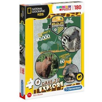 National Geo Kids Vadvilági Expedíció - 180 db-os puzzle - Clementoni kép