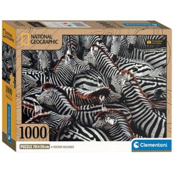 National Geographic - Zebrák 1000 db-os puzzle - Clementoni kép