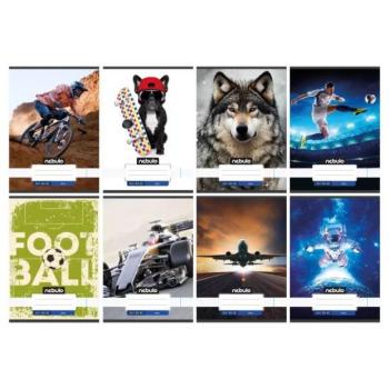 Nebulo: Vagány mintás sima füzet, A5 - többféle kép