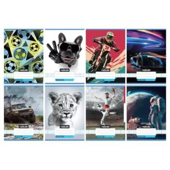 Nebulo: Vagány mintás vonalas füzet, 2. osztályos, 16-32, A5 - többféle kép