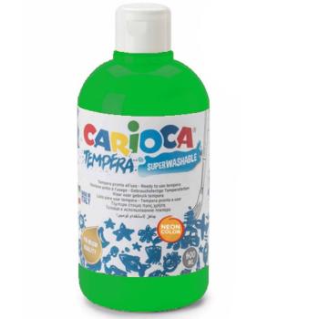 Neon zöld színű tempera 500ml - Carioca kép