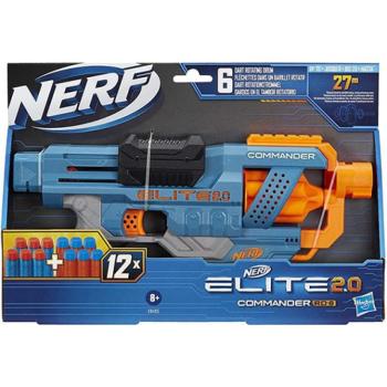 Nerf Elite 2.0 Commander RD-6 szivacslövő fegyver 12 lőszerrel - Hasbro kép