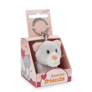 Nici: Cica plüss kulcstartó Forever Friends feliratú dobozban - 6 cm kép