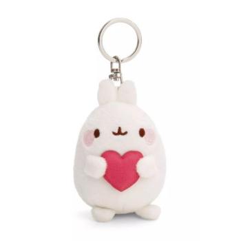 Nici: Molang, a nyuszi kulcstartó szívvel - 8 cm kép