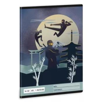 Ninjas in the Dark: Vonalas füzet - 1. osztályos, A5 kép