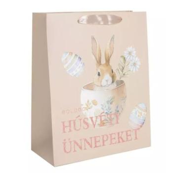 Nyuszi kaspóban ajándéktasak - 26 x 32 cm kép