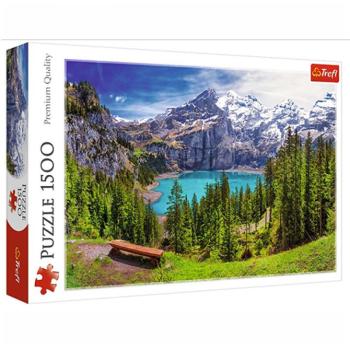 Oeschinen-tó Alpok, Svájc 1500db-os prémium puzzle - Trefl kép