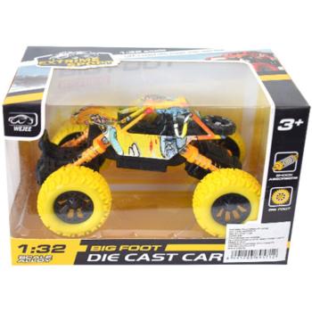 Off-Road hátrahúzós sárga rally autó 1/32 kép