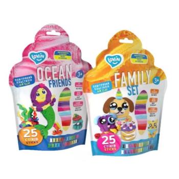 Okto Lovin: Kreatív szett 25 db levegőn száradó gyurmával kép