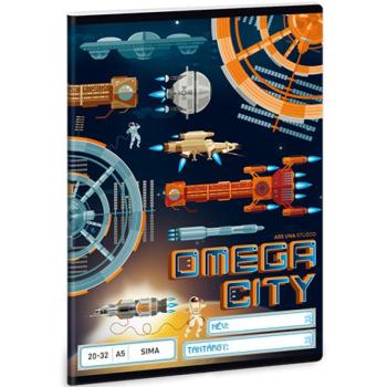 Omega City 32 lapos sima füzet 20-32 A/5 kép