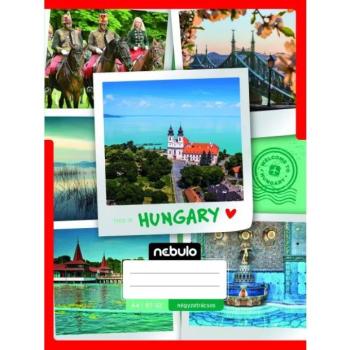 Ország-város mintás négyzetrácsos füzet - A4, többféle kép