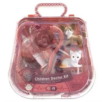 Orvosi táska játékfigurákkal - piros kép