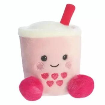 Palm Pals: Bubble Tea plüssfigura - rózsaszín, 13 cm kép