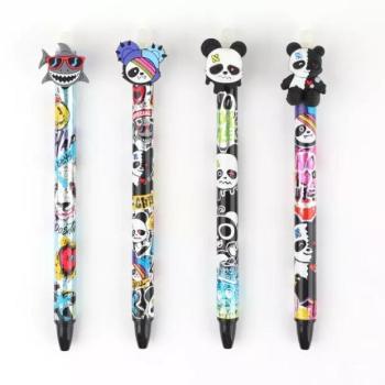 Panda mintás radírozható zselés toll - többféle kép