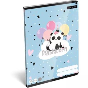 Pandacorn: Panda mintás négyzetrácsos füzet, A5 kép