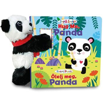 Pattanj pajtás plüss barát képeskönyvvel - Ölelj meg panda kép