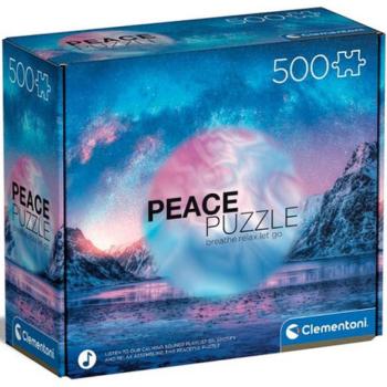 Peace Puzzle: Világoskék 500db-os puzzle - Clementoni kép