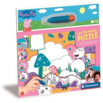 Peppa malac 15db-os vízzel festhető puzzle - Clementoni kép