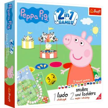 Peppa malac 2 az 1-ben társasjáték szett - Trefl kép