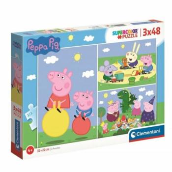 Peppa malac 3x48db-os puzzle szett - Clementoni kép