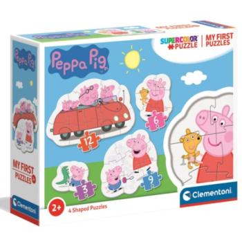 Peppa malac 4 az 1-ben 3-6-9-12db-os puzzle - Clementoni kép