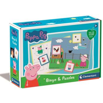 Peppa malac Bingo és puzzle játékszett - Clementoni kép