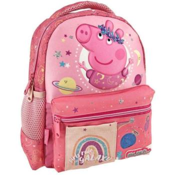 Peppa malac: Girls Rule the Galaxy 3D mintás ovis hátizsák 27x10x31cm kép