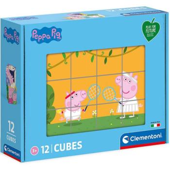 Peppa malac kockakirakó 12db-os - Clementoni kép