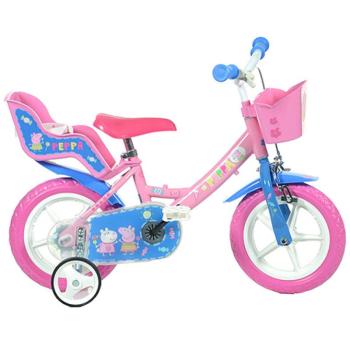 Peppa Malac rózsaszín gyerek bicikli 12-es méretben - Dino Bikes kerékpár kép